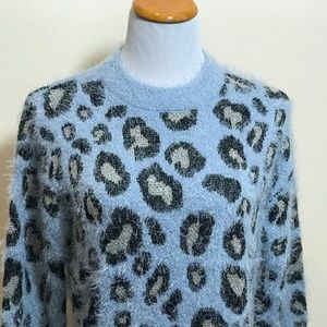 Love by Design Women Animal Print Sweater Size 8